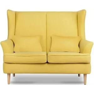KONSIMO Einzelsofa  Stralis ¦ gelb ¦ Maße (cm): B: 136 H: 106