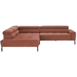 Max Schelling Ecksofa verstellbare Kopfteile MS Verve ¦ braun ¦ Maße (cm): B: