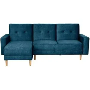 Max Winzer Ecksofa mit Hocker Just Cool ¦ blau ¦ Maße (cm): B: 230 H: 92