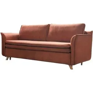 Miuform Einzelsofa mit Schlaffunktion Charming Charlie ¦ rot ¦ Maße (cm): B: 225