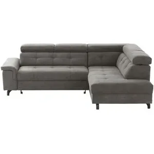 Höffner Ecksofa  Frieda ¦ grau ¦ Maße (cm): B: 271 H: 87 T: 207.0