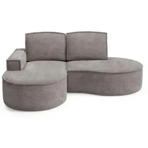 Höffner Ecksofa  Flow ¦ grau ¦ Maße (cm): B: 210 H: 88