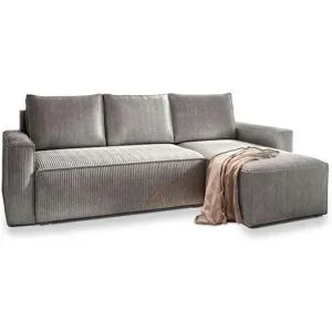 MASSENO Ecksofa mit Schlaffunktion Potaro ¦ grau ¦ Maße (cm): B: 230 H: 85