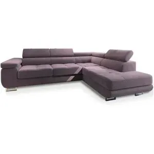 MASSENO Ecksofa mit Schlaffunktion Selva ¦ lila/violett ¦ Maße (cm): B: 277 H: