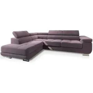MASSENO Ecksofa mit Schlaffunktion Selva ¦ lila/violett ¦ Maße (cm): B: 277 H: