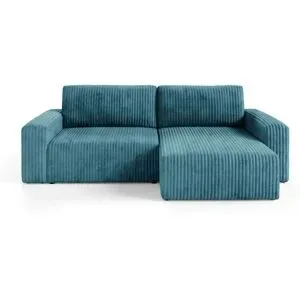 Höffner Ecksofa mit Schlaffunktion Fano ¦ grün ¦ Maße (cm): B: 244 H: 70