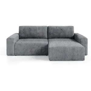 Höffner Ecksofa mit Schlaffunktion Fano ¦ grau ¦ Maße (cm): B: 252 H: 70