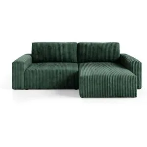 Höffner Ecksofa mit Schlaffunktion Fano ¦ grün ¦ Maße (cm): B: 252 H: 70