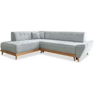 Miuform Ecksofa mit Schlaffunktion Dazzling Daisy ¦ grau ¦ Maße (cm): B: 253 H: