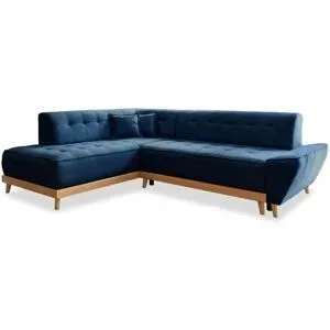 Miuform Ecksofa mit Schlaffunktion Dazzling Daisy ¦ blau ¦ Maße (cm): B: 253 H: