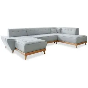 Miuform Wohnlandschaft mit Schlaffunktion Dazzling Daisy ¦ grau ¦ Maße (cm): B: