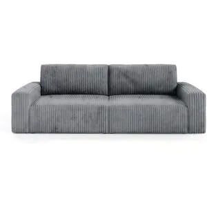 Höffner Einzelsofa mit Schlaffunktion Fano ¦ grau ¦ Maße (cm): B: 252 H: 79