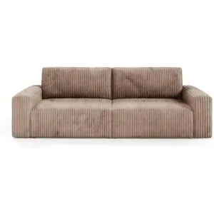 Höffner Einzelsofa mit Schlaffunktion Fano ¦ braun ¦ Maße (cm): B: 252 H: 79
