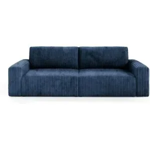 Höffner Einzelsofa mit Schlaffunktion Fano ¦ blau ¦ Maße (cm): B: 252 H: 79