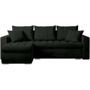 Höffner Ecksofa mit Schlaffunktion  Luis ¦ schwarz ¦ Maße (cm): B: 238 H: 85