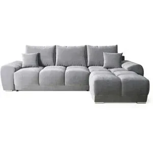 Höffner Ecksofa mit Schlaffunktion  Nubes ¦ grau ¦ Maße (cm): B: 290 H: 85