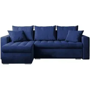 Höffner Ecksofa mit Schlaffunktion  Luis ¦ blau ¦ Maße (cm): B: 238 H: 85