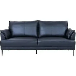 Furnhouse Einzelsofa aus Echtleder Soul ¦ schwarz ¦ Maße (cm): B: 195 H: 88