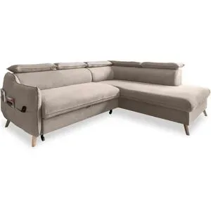 Miuform Ecksofa mit Schlaffunktion Sweet Harmony ¦ beige ¦ Maße (cm): B: 253 H: