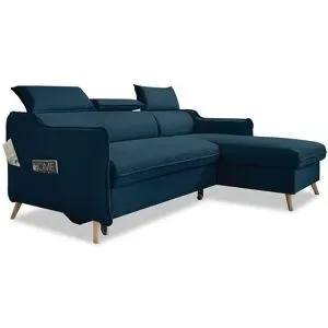 Miuform Ecksofa mit Schlaffunktion Sweet Harmony ¦ blau ¦ Maße (cm): B: 228 H: