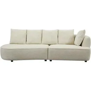 uno Einzelsofa  Haku ¦ beige ¦ Maße (cm): B: 260 H: 70 T: 101.0