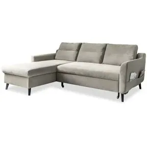 Miuform Ecksofa mit Schlaffunktion Stylish Stan ¦ beige ¦ Maße (cm): B: 224 H: