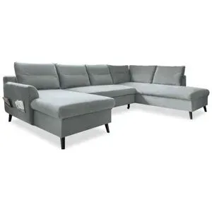 Miuform Wohnlandschaft mit Schlaffunktion Stylish Stan ¦ blau ¦ Maße (cm): B:
