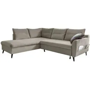 Miuform Ecksofa mit Schlaffunktion Stylish Stan ¦ beige ¦ Maße (cm): B: 228 H: