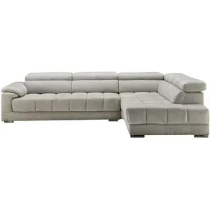uno Ecksofa Mikrofaser Isabeli ¦ grau ¦ Maße (cm): B: 300 H: 70 T: 211.0