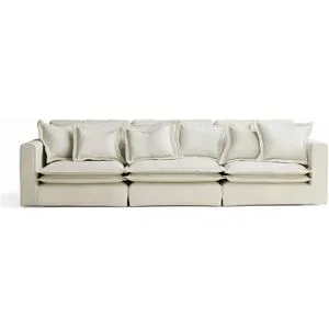 maison de rêve Einzelsofa  Amalfi ¦ creme ¦ Maße (cm): B: 338 H: 90