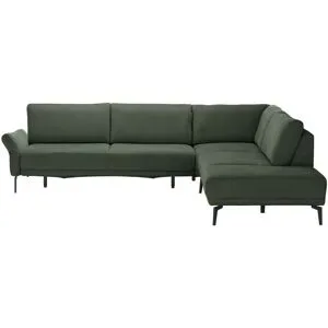 meinSofa Ecksofa  Jenny ¦ grün ¦ Maße (cm): B: 298 H: 87 T: 254.0