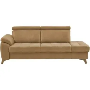 meinSofa Recamiére  Chloris ¦ braun ¦ Maße (cm): B: 221 H: 107 T: 102.0