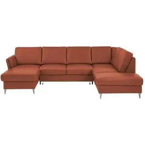 meinSofa Wohnlandschaft  Veit ¦ rot ¦ Maße (cm): B: 305 H: 90 T: 204.0
