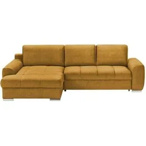 Bobb Ecksofa mit Schlaffunktion Soumia ¦ gelb ¦ Maße (cm): B: 283 H: 90 T: 181.0