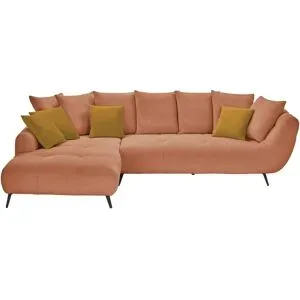 Bobb Ecksofa  Bellani III ¦ kupfer ¦ Maße (cm): B: 318 H: 90 T: 218.0