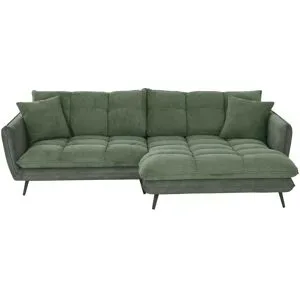 Bobb Ecksofa  Arianna XL ¦ grün ¦ Maße (cm): B: 275 H: 90 T: 196.0
