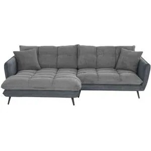 Bobb Ecksofa  Arianna XL ¦ schwarz ¦ Maße (cm): B: 275 H: 90 T: 196.0
