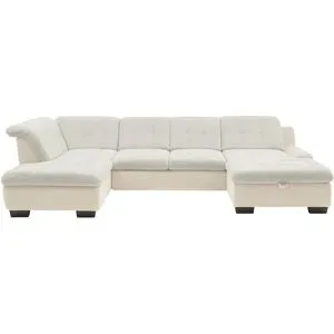 Lounge Collection Wohnlandschaft  Davinci ¦ creme ¦ Maße (cm): B: 346 H: 85 T: