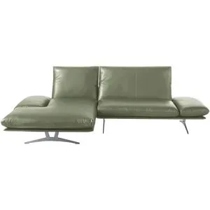 Koinor Ecksofa Echtleder Francis ¦ grün ¦ Maße (cm): B: 284 H: 93 T: 159.0