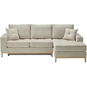 smart Ecksofa  Vivien ¦ beige ¦ Maße (cm): H: 90