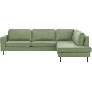 Soho Ecksofa aus recyceltem Leder Skaisa ¦ grün ¦ Maße (cm): B: 296 H: 85 T: