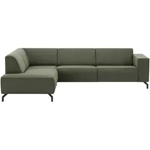 Soho Ecksofa  Brenda ¦ grün ¦ Maße (cm): B: 275 H: 77 T: 210.0