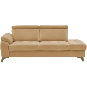 meinSofa Recamiére  Chloris ¦ gelb ¦ Maße (cm): B: 221 H: 107 T: 102.0