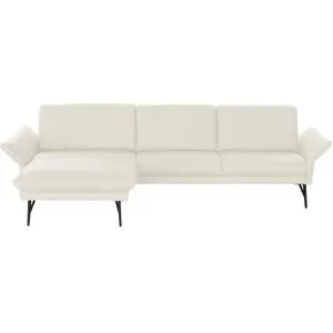 Himolla Ecksofa Echtleder 1928 ¦ weiß ¦ Maße (cm): B: 296 H: 85 T: 175.0