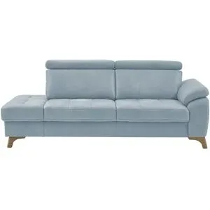 meinSofa Recamiére  Chloris ¦ blau ¦ Maße (cm): B: 221 H: 107 T: 102.0
