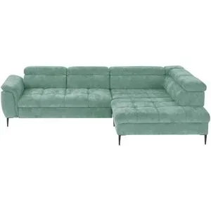 switch Ecksofa  Denver ¦ grün ¦ Maße (cm): B: 290 H: 94 T: 217.0