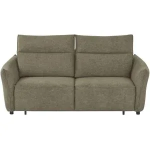 smart Big Sofa mit Funktion  Linda ¦ grün ¦ Maße (cm): B: 204 H: 78 T: 101.0