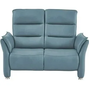 Hukla Einzelsofa Echtleder Corina ¦ blau ¦ Maße (cm): B: 146 H: 112 T: 90.0
