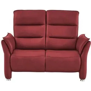 Hukla Einzelsofa Echtleder Corina ¦ rot ¦ Maße (cm): B: 146 H: 112 T: 90.0