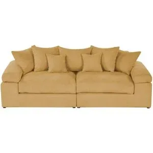 smart Big Sofa  Lionore ¦ gelb ¦ Maße (cm): B: 242 H: 86 T: 121.0